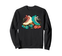 Patines de Cuatro Ruedas Coloridos Arte recreativo Patinador Sudadera