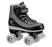 Patines de cuatro ruedas Roller Derby Firestar 1378-02 para ni os y ni as, talla 2, color negro y gris