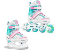 Patines de Hielo/Patines en línea para niños 2in1 Raven Lia Ajustables con Rueda LED