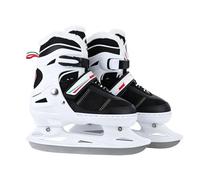 Patines de hockey sobre hielo patines de hockey hielo hombre | Ajustable en 4 rangos de talla Sistemas de cordones rápido Ganchos Reforzados para uso al aire libre y en pistas de hielo