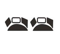 Patines de ratón, calcomanías de repuesto para patas de ratón compatibles con Razer Naga V2, 2 juegos de repuesto para patas de ratón (Naga V2)