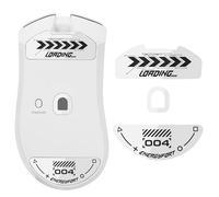 Patines de ratón para Razer DeathAdder V4 Pro, reemplazo de patas de cristal curvadas redondeadas, súper rápidas, suaves y duraderas, calcomanías de mouse para Razer DeathAdder V4 Pro (blanco)