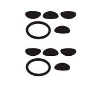 Patines de ratón, pegatinas de repuesto para patas de ratón compatibles con BenQ Zowie EC2-B/EC1-B, 2 unidades