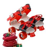 Patines De Ruedas Ajustables: Zapatos En Línea Para Niños Y Adultos, Botas De Patinaje Cuádruples Ampliables, Ruedas De PU Duraderas Con Cordones Seguros | Diversión Interior Al Aire Libre Para Princi