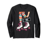Patines de Ruedas Boombox 80's 90's Girls Vibes Retro Throwback Manga Larga