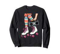 Patines de Ruedas Boombox 80's 90's Girls Vibes Retro Throwback Sudadera