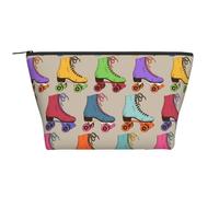 Patines de Ruedas Coloridos, Bolsa de artículos de tocador Bolsa de Maquillaje Bolsa de cosméticos Bolsa de artículos de tocador de Viaje portátil