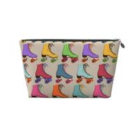 Patines de Ruedas Coloridos, Bolsa de artículos de tocador Bolsa de Maquillaje Bolsa de cosméticos Bolsa de artículos de tocador de Viaje portátil