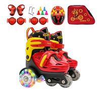 Patines de ruedas de puntos, patines ajustables | Diseño ajustable de puntos - Niños de 3-8 años con ruedas ligeras, parque infantil