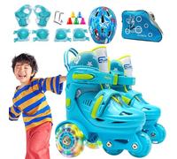 Patines de Ruedas para niños, Zapatos de Patinaje, Equipo de Seguridad, Marco Ajustable de Puntos, Estructura de Soporte Ligera, Ideal para niños y niñas, Equilibrio de Aprendizaje en Parque