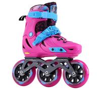 Patines en línea ajustables de 3 ruedas para niños, patines de velocidad al aire libre de alto rendimiento para actividades de parque y calle