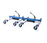 Patines hidráulicos resistentes para vehículos, construcción de acero resistente, capacidad de 680 kg por patín, pedales ajustables para un uso fácil, juego de 2 unidades