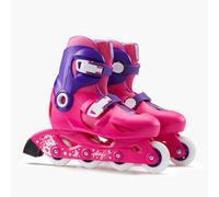 Patines Línea Niños Oxelo Ajustable 3 tallas Play 3 Rosa 30/32