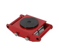 Patines para el traslado de maquinaria, Transportador de maquinaria Industrial, Color Rojo/Amarillo, 13200 LB, 6 toneladas, con patín y Rueda Acero(Red)