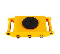 Patines para el traslado de maquinaria, Transportador de maquinaria Industrial Máquina Servicio Pesado 13200 LB Patín 4 Rodillos 6/8/12 toneladas(Yellow,8T 17600 lbs)