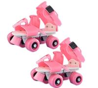 Patines para niños - Botas de cuatro ruedas, patines lisos | Diseño clásico ligero y duradero, colorido de apoyo de seguridad para niños pequeños, jóvenes, cumpleaños, parque infantil