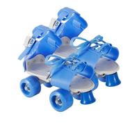 Patines para niños - Zapatos de Quad Roller, Doble de 4 Ruedas, Correas Ajustables, sin Zapatos para Adelgazar, Ideal para Principiantes, Adolescentes, niños, recuperación, Entrenamiento