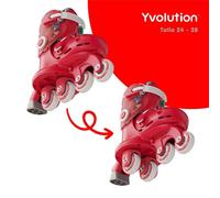 Patines Twista rojo Yvolution 24 - 28