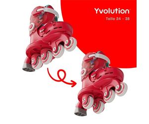 Patines Twista rojo Yvolution 29 - 33