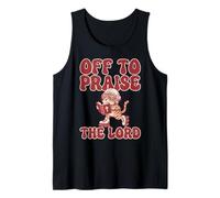 Patines Vintage Off To Praise The Lord Tabby Cat Camiseta sin Mangas