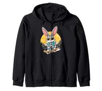 Patineta Happy Easter Bunny Rabbit Sudadera con Capucha