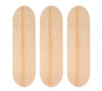 Patineta Infantil en Blanco 3piezas de Madera para Pintar | Tabla Madera Manualidades, Doble Tail Lisa, 43x12,5x1cm Beige para Escuelas y Parques