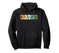 Patineta Trucos Patinadores Retro Vintage Novedad Monopatín Sudadera con Capucha