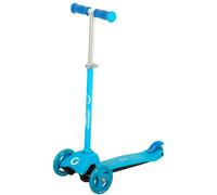 ColorBaby EVO Patinete 3 Ruedas, Color Azul, Manillar Ajustable 3 Alturas, Base Antideslizante, Freno Trasero, Mide 59x25x62/72, Peso máx. 35 kg, Juguetes niños 2 años, Patinetes Infantiles (54333)