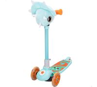 Patinete 3 ruedas dinosaurio plegable con luces y peluche K3YRIDERS