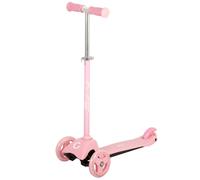 ColorBaby EVO Patinete 3 Ruedas, Color Rosa, Manillar Ajustable 3 Alturas, Base Antideslizante, Freno Trasero, Mide 59x25x62/72, Peso máx. 35 kg, Juguetes niños 2 años, Patinetes Infantiles (54333)