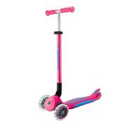 Patinete clásico Globber Primo Foldable Plus Lights 3 ruedas 50 kg rosa neón
