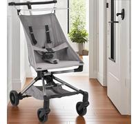 Patinete compacto ligero para viajes, patinete plegable Toddler para avión con cesta de almacenamiento de bolsa de transporte, freno de ruedas traseras, ajustable