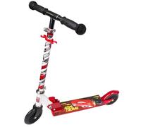 Patinete de Dos Ruedas con Freno hasta 50 kg, Plegable, Ajustable 6+ (Disney Cars)