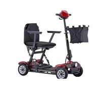 Patinete de movilidad plegable para personas mayores, apto para viajes, carga de 150 kg, incluye cargador y cesta