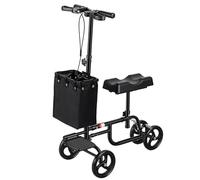 Patinete de rodilla ligero para adultos, plegable, con doble sistema de frenado, muleta médica alternativa para recuperación después de operaciones de pie y tobillo, 1