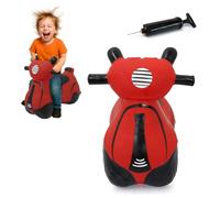 JAMARA 460572 - Patinete saltante - Sin BPA, hasta 50 kg, promueve el Sentido del Equilibrio y Las Habilidades motoras, Robusto y Resistente, fácil de Limpiar, Color Rojo