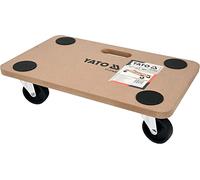 Patinete de Transporte para Muebles (Madera, hasta 200 kg, Modelo 50 x 30 mm, 200 kg), Color Negro