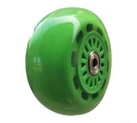 Patinete de tres ruedas con ruedas silenciosas plegables de poliuretano, diseño de doble rodamiento para un paseo suave, capacidad de carga de 300 kg, para andadores y carritos, 100 x 48 mm (D)