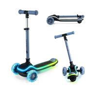 Patinete de tres ruedas LED RAKET azul