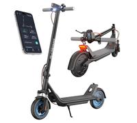 Patinete eléctrico A1C, scooter de suspensión delantera, neumáticos sólidos 8.5, motor de 300 W, control de aplicación inteligente, 15.5 MPH, escooter para adolescentes y adultos UL2272
