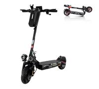 Patinete Eléctrico Adulto Homologado DGT Plegable y Seguro - Doble Motor 1000W Amortiguación Mixta Autonomía 70Km Neumáticos 10" App Bluetooth Velocidad Regulable - Trotinete Electrica Adulto