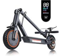 Patinete Electrico de 8.5/10 Pulgadas, Neumáticos Sólidos, Autonomía de 20 a 23 Millas, Velocidad de 20 km/h, Patinete Portátil Plegable, Sistema de Doble Frenado, Carga Máxima de 150 kg