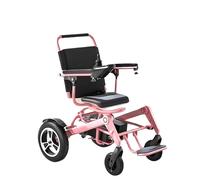 Patinete Eléctrico De Cuatro Ruedas,Plegable,Ligero,Totalmente Automático E Inteligente Exclusivo Para Mujeres,Silla De Ruedas Eléctrica Rosa De Alto Valor,Seguras Y Fáciles De Conducir Para 20A