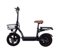 Patinete eléctrico Geleipu C14 500W Autonomía 100km Ruedas 14x2,5" Frenos disco Negro
