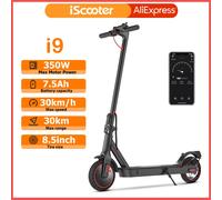 Scooter i9 Scooter Eléctrico 350W Scooter para Adultos 7.5Ah 30 km/h Scooter E Plegable 8,5 pulgadas i9