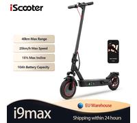 Patinete Eléctrico IScooter I9MAX, Batería de 10 Ah, Doble Amortiguación, para Adultos, 25 km/h, Neumático de Panal de Abeja de 10 Pulgadas, 40 km de Autonomía, con la Aplicación IScooter Club