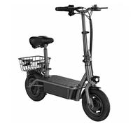 Patinete eléctrico iScooter F2 500W Autonomía 30km Frenos dobles Neumáticos 10" Negro
