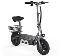 Patinete eléctrico iScooter F2 500W Autonomía 30km Ruedas 10" Frenos doble Negro