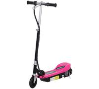 HOMCOM Scooter Eléctrico Plegable Rosa para Niñas y Adolescentes +7 Años Manillar Ajustable Carga 50kg 78x37x91-99cm Aosom España