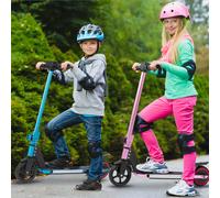 Patinete eléctrico para niños, patinete plegable de 6.5", para niños de 6 a 12 años, motor de 150W, batería de 60Wh, alcance máximo de 5 a 8 km, para niños y niñas Blue